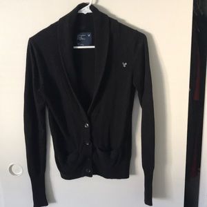 Black cardigan